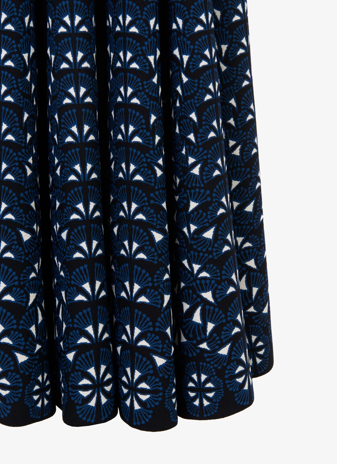 Long Flowing Skirt
 ALAÏA BLACK/BLUE LONG FLOWING SKIRT